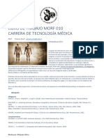 LIBRO MORF 010 Carrera de Tecnología Médica 2021