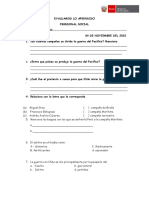 Evaluacion Personnal Guerra Con Chile