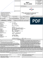 Bill of Lading Draft: Carrier