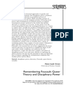 Remembering Foucault Queer Theory and Disciplinary Power