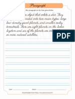 Cursive Paragraph Planet 2L