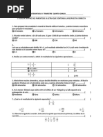 Examen de Matematicas Ii Trimestre Quinto Grado