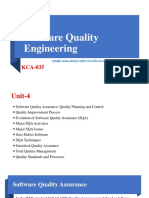 Software Quality Engineering - Unit 4