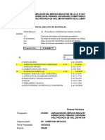 Calculo Monto Máximo de Adelanto de Materiales Maria Caridad