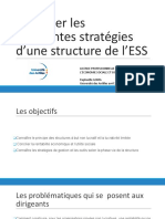 Maitriser Les Différentes Stratégies D'une Structure de l'ESS