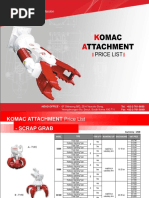 2020 KOMAC-Attachments-Price List