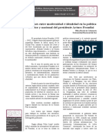 Tensiones Entre Modernidad e Identidad en La Política de Arturo Frondizi