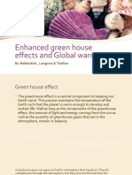 Enhanced Green House Effect and Global Warming