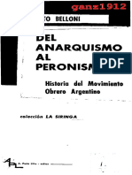 BELLONI, ALBERTO - Del Anarquismo Al Peronismo (Historia Del Movimiento Obrero Argentino 4) (OCR) (Por Ganz1912)