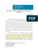 Microrredes - Benefícios e Desafios para o Setor Elétrico Brasileiro