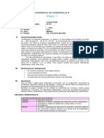 Esquema de Experiencia de Aprendizaje y Sesion