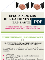 Efectos de Las Obligaciones Entre Las Partes