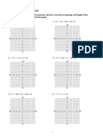 Precalculus Conic Sections Study Guide