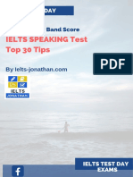 Ielts Speaking Top 30 Tips