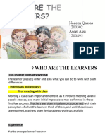 Who Are The Learners?