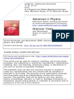 Advances in Physics: To Cite This Article: Jean Rajchenbach (2000) : Granular Flows, Advances in