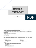 Citizen Z B1 Lesson Programme ENGLISH