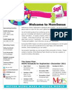 Welcome To Momsense: The Game Plan: Mops Schedule For September-December 2011