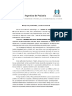 Documentos Mensaje A Las y Los Pediatras y A Toda La Comunidad 329