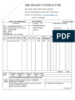 Jasbir Singh Contractor: Tax Invoice