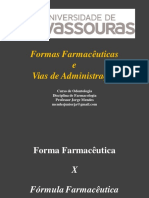 Formas Farmacêuticas e Vias de Administração