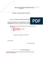 Modelos de Informes de Evolução e Devolução