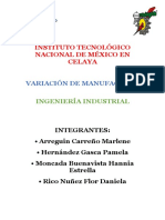 Instituto Tecnológico Nacional de México en Celaya: Variación de Manufactura