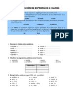 Acentuación de Diptongos e Hiatos