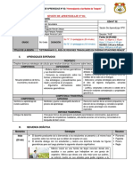 Sesión de Aprendizaje N01 Aplicación Secundaria