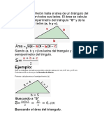 Cuerpos Redondos, Formula de Heron y Teorema Fundamnetal Del Triangulo