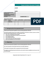 Project Initiation Document Template