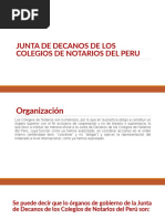 Junta de Decanos de Los Colegios de Notarios Del Perú y Consejo Del Notariado