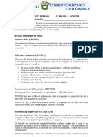 Plan de Mejoramiento 8° Español Primer Periodo 2023