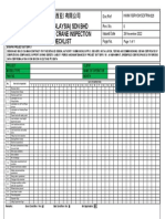 025 Daily Lorry Crane Inspection Checklist