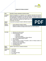 Descriptor Curso Normativa, Contexto y Abordaje de La Violencia Laboral