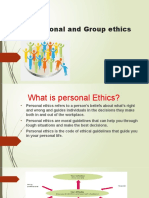 Personal and Group Ethics