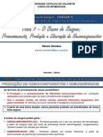 Sanzio Santana - AULA 7 - Banco de Sangue - Produção de Hemocomponentes 2023.1