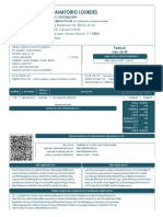 Sanatorio Lourdes: Factura