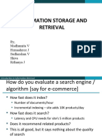 Information Storage and Retrival