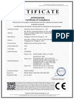 S 29 RED Certificate