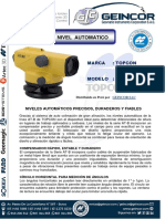 Nivel Automatico - Topcon Atb2 - 2022