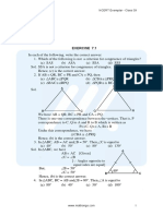 Ncert Exemplar Math Class 09 Chapter 07 Triangles