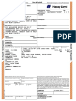 Hapag-Lloyd Aktiengesellschaft, Hamburg Multimodal Transport or Port To Port Shipment