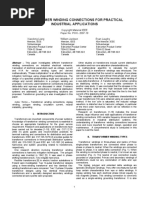 Transformer Winding Connections For Practical Industrial Applications