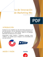 Propuesta de Innovación de Marketing Mix