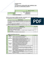 Guía de Evaluación de Ayudantía Del Módulo de Práctica e Investigación V