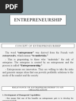 ENTREPRENEURSHIP