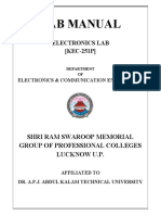 KEC - 251 - Electronics - Lab AKTU