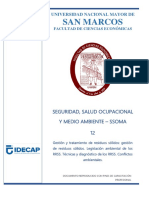 Seguridad, Salud Ocupacional y Medio Ambiente - Ssoma - 12 SM