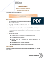 Topología General I: Unidad II: Funciones Continuas